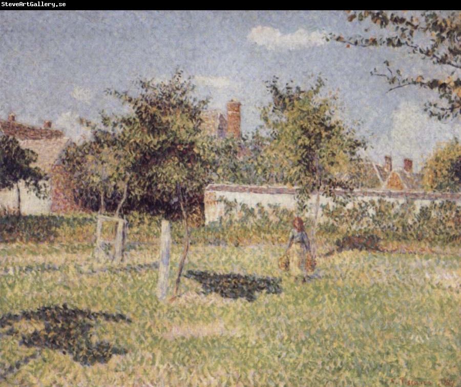 Camille Pissarro Woman in a field